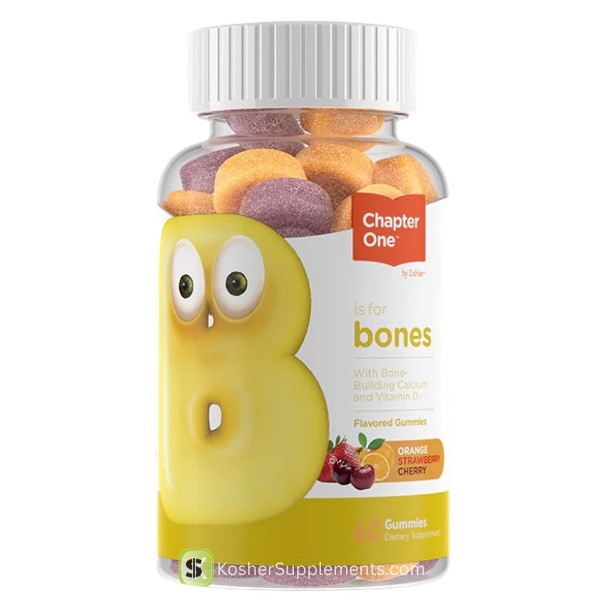 Chapter One by Zahler Bones 60 Gummies kosher vitamins